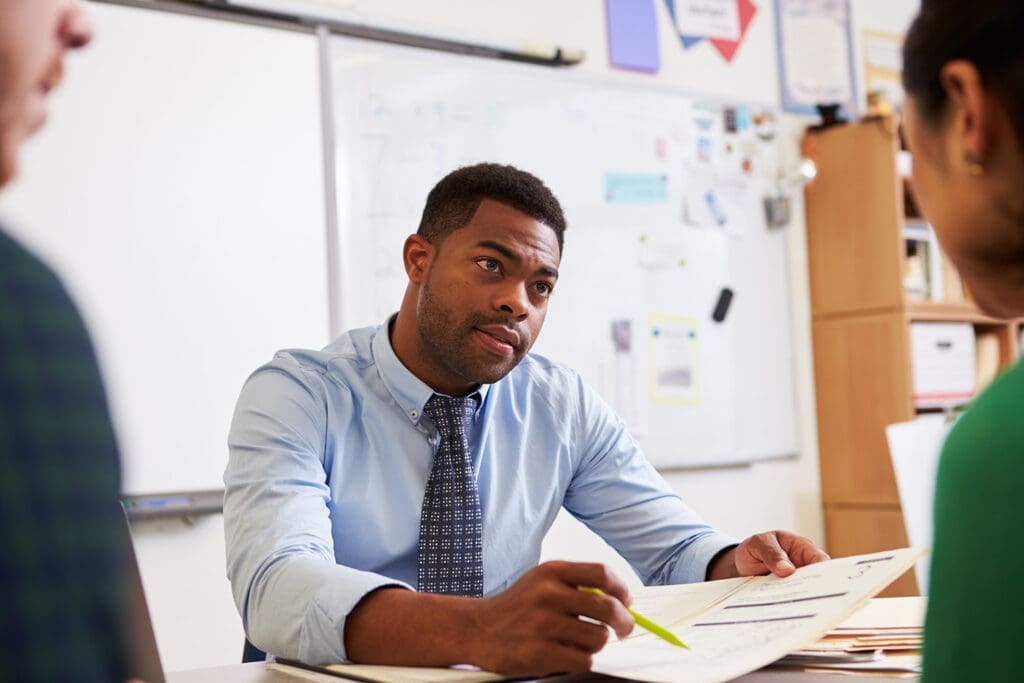 Teacher stressed